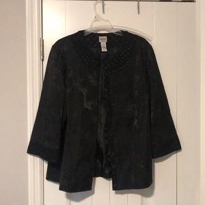 Chico’s asian motif blazer jacket